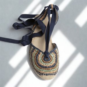 Alpargata Corina Rafia Azul
