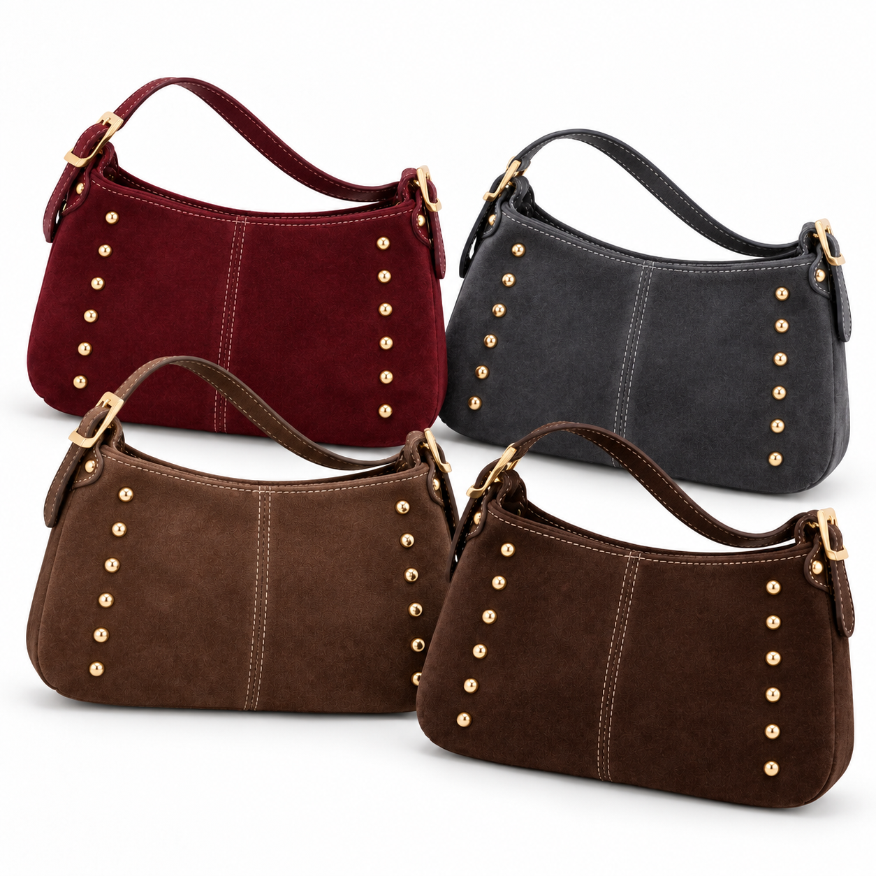 Bolso Piel Tachas
