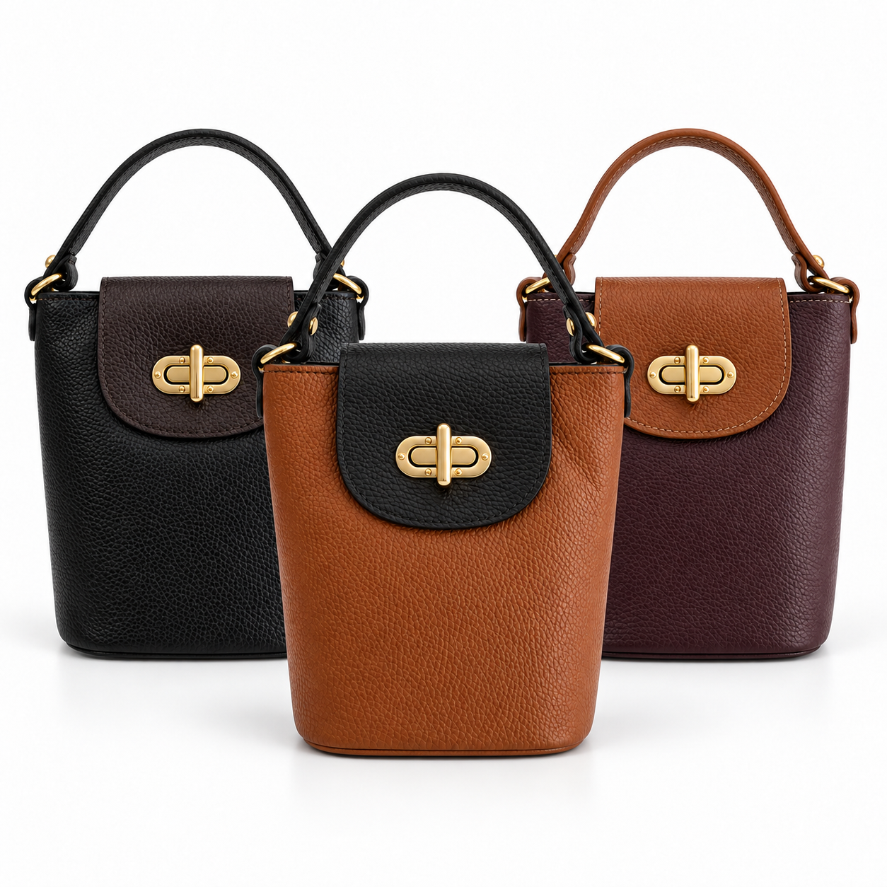 Bolso Cubo Piel
