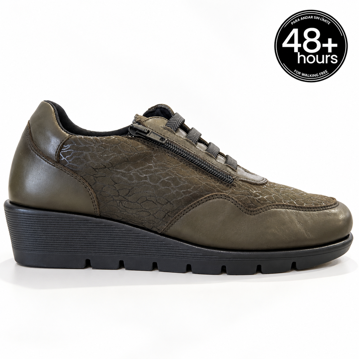 Zapato 48+Hours Verde Kaki