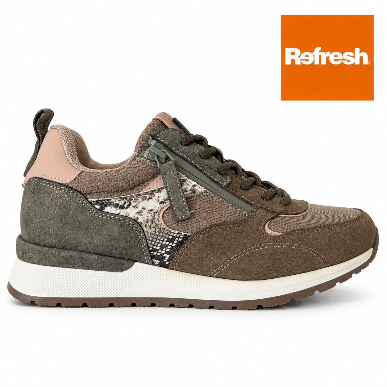 Zapatilla Refres Verde Kaki