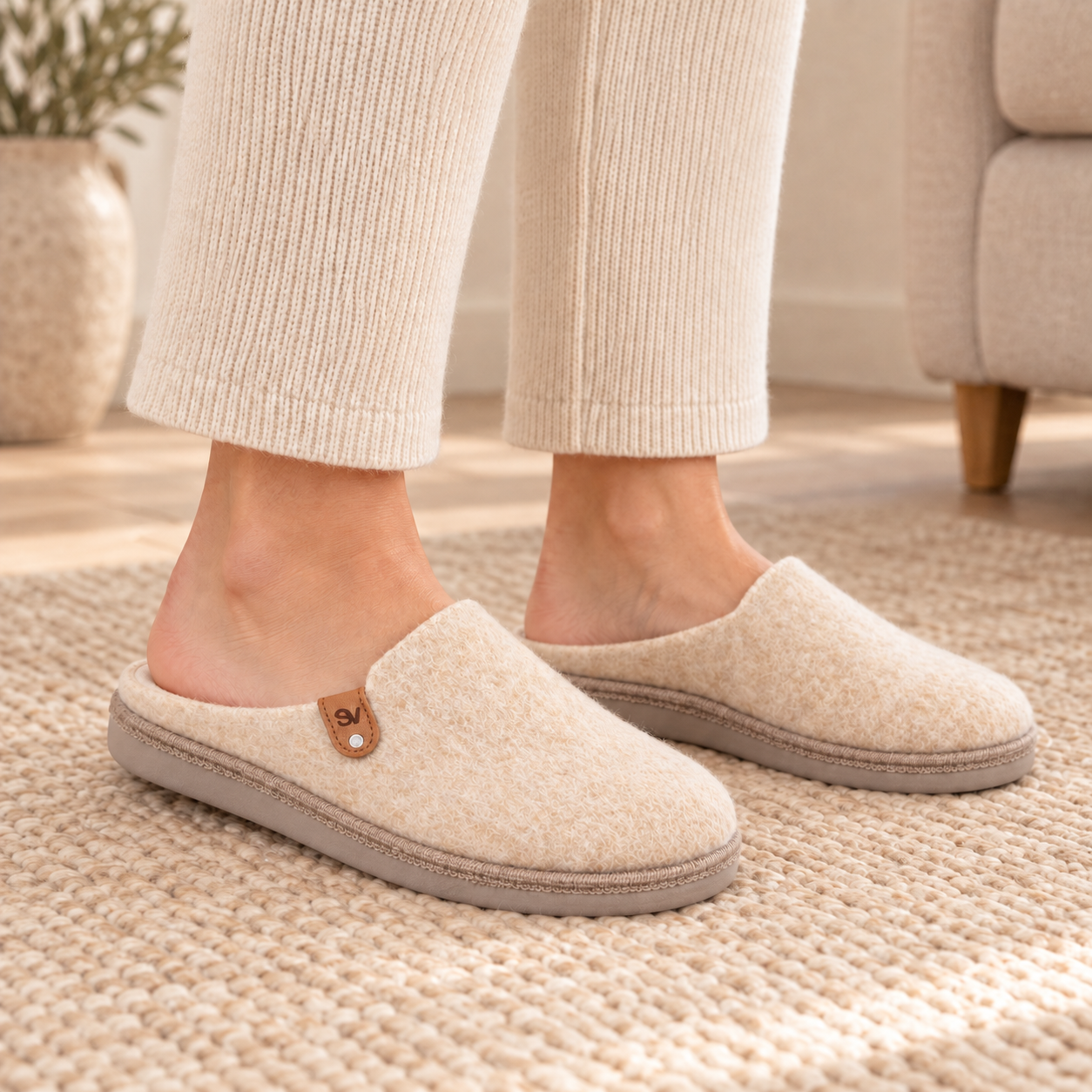 Zapatilla Salvi Elfo Crema - Imagen 2