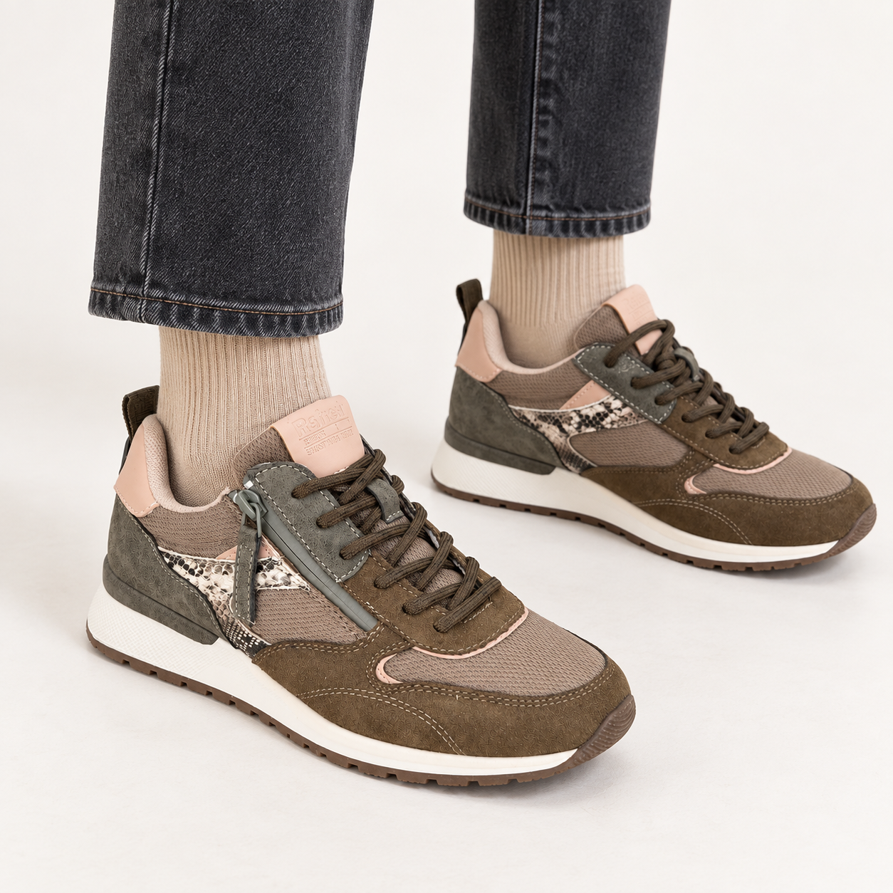 Zapatilla Refres Verde Kaki - Imagen 4