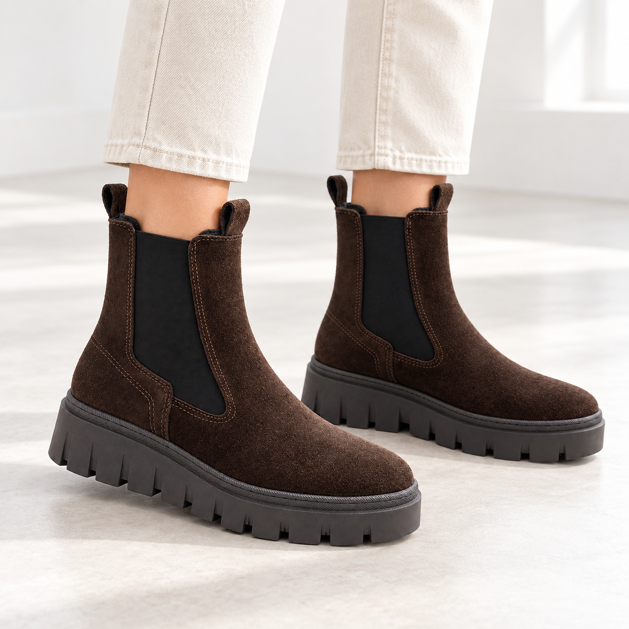 Bota Tamaris Chelsea Marrón - Imagen 2