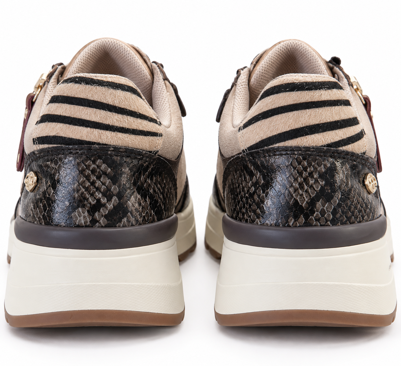 Zapatilla Carmela Beige Marrón - Imagen 5