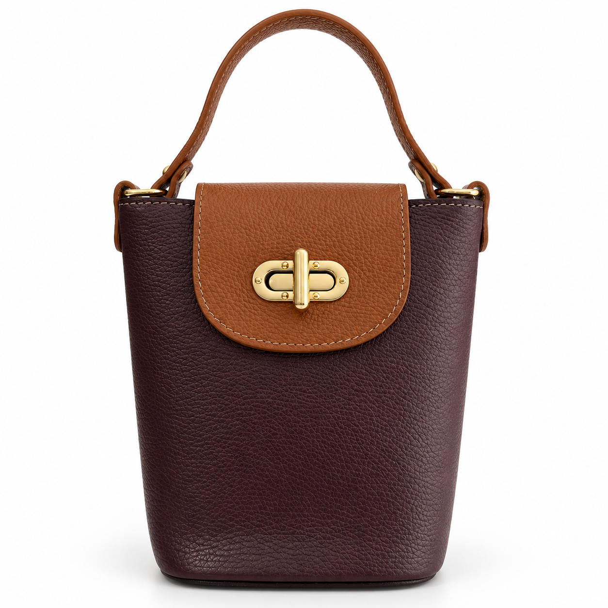 Bolso Cubo Piel - Imagen 2