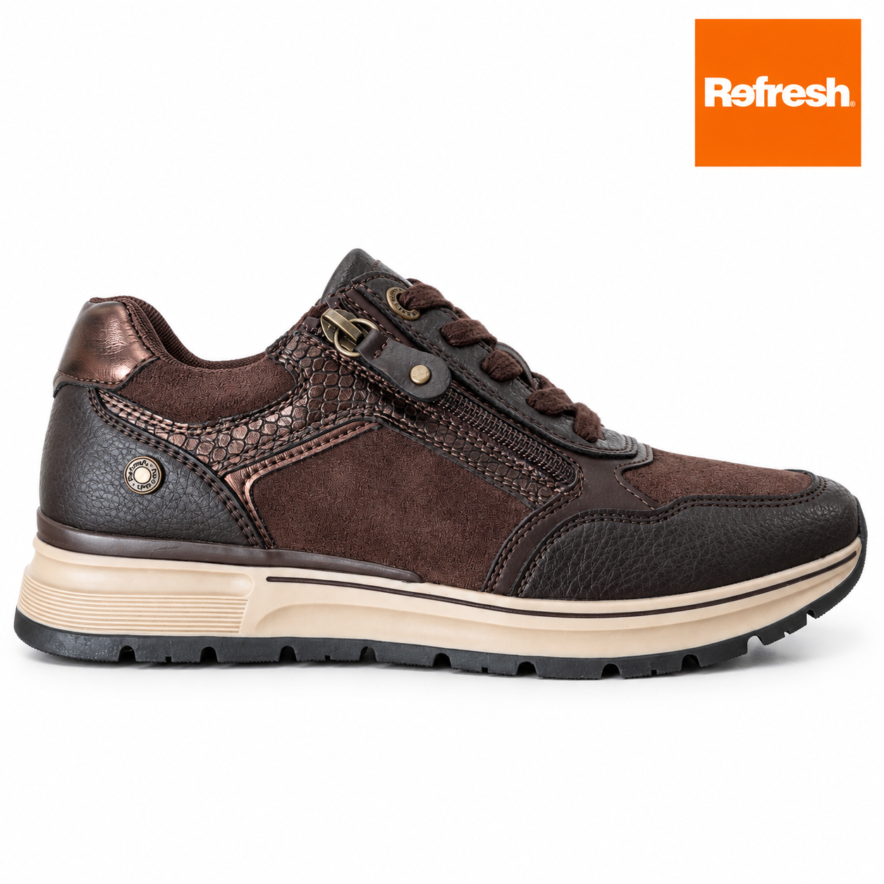 Zapatilla Refresh Marrón