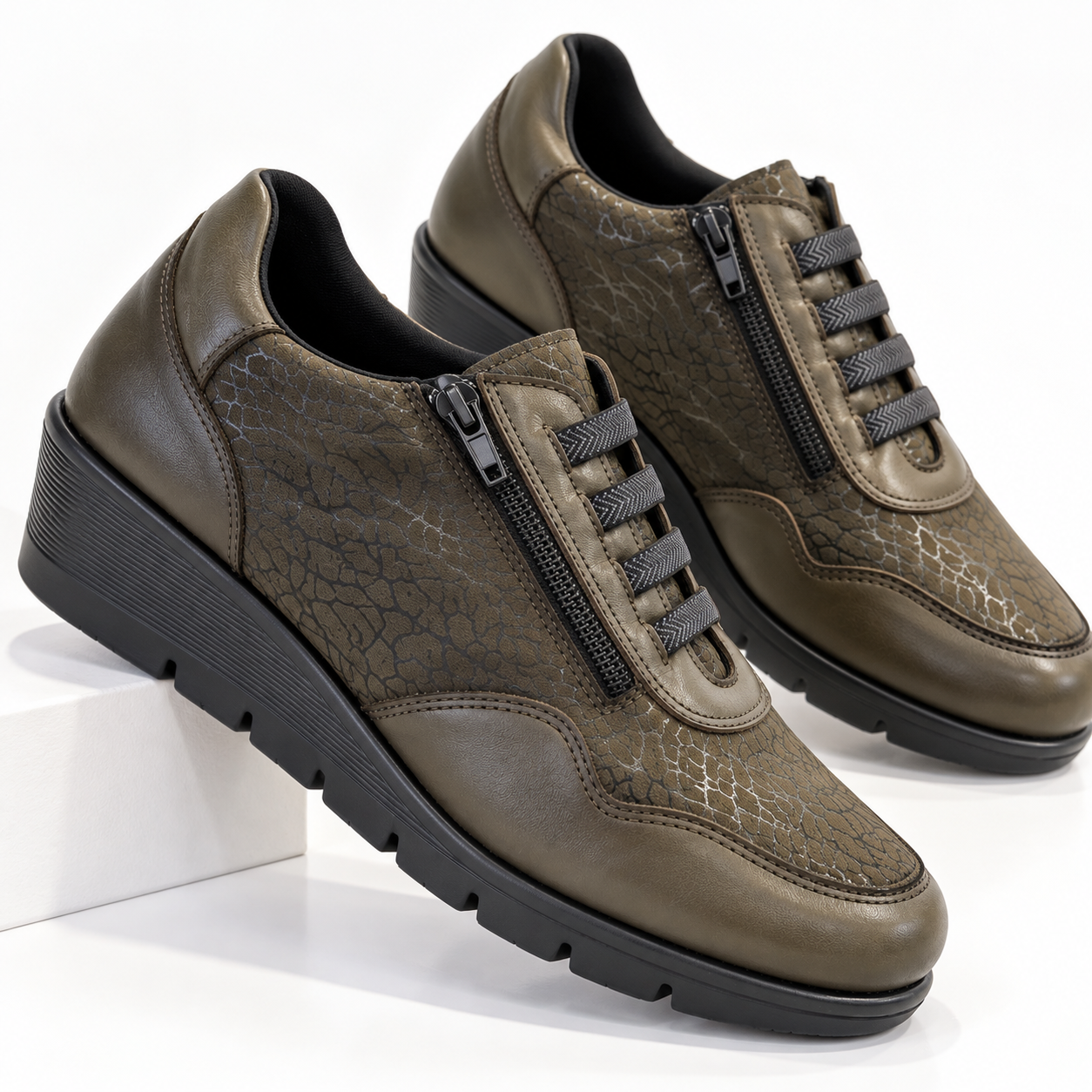 Zapato 48+Hours Verde Kaki - Imagen 5