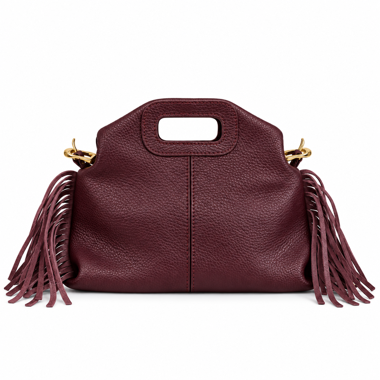 Bolso Bandolera Piel Flecos - Imagen 3