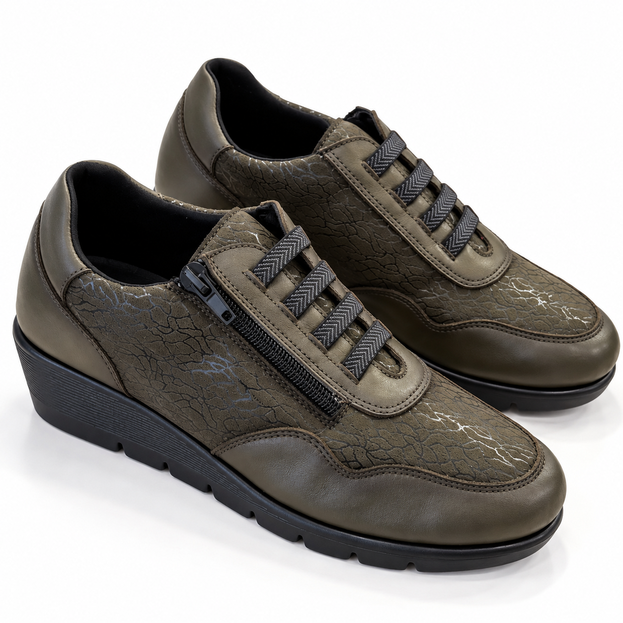 Zapato 48+Hours Verde Kaki - Imagen 6