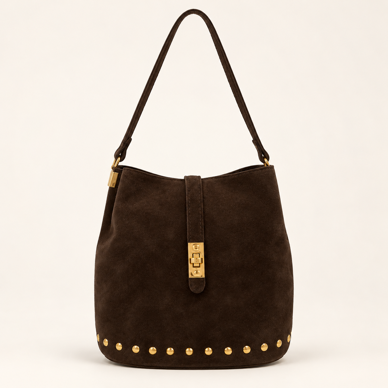 Bolso Piel Serraje Tachas - Imagen 2