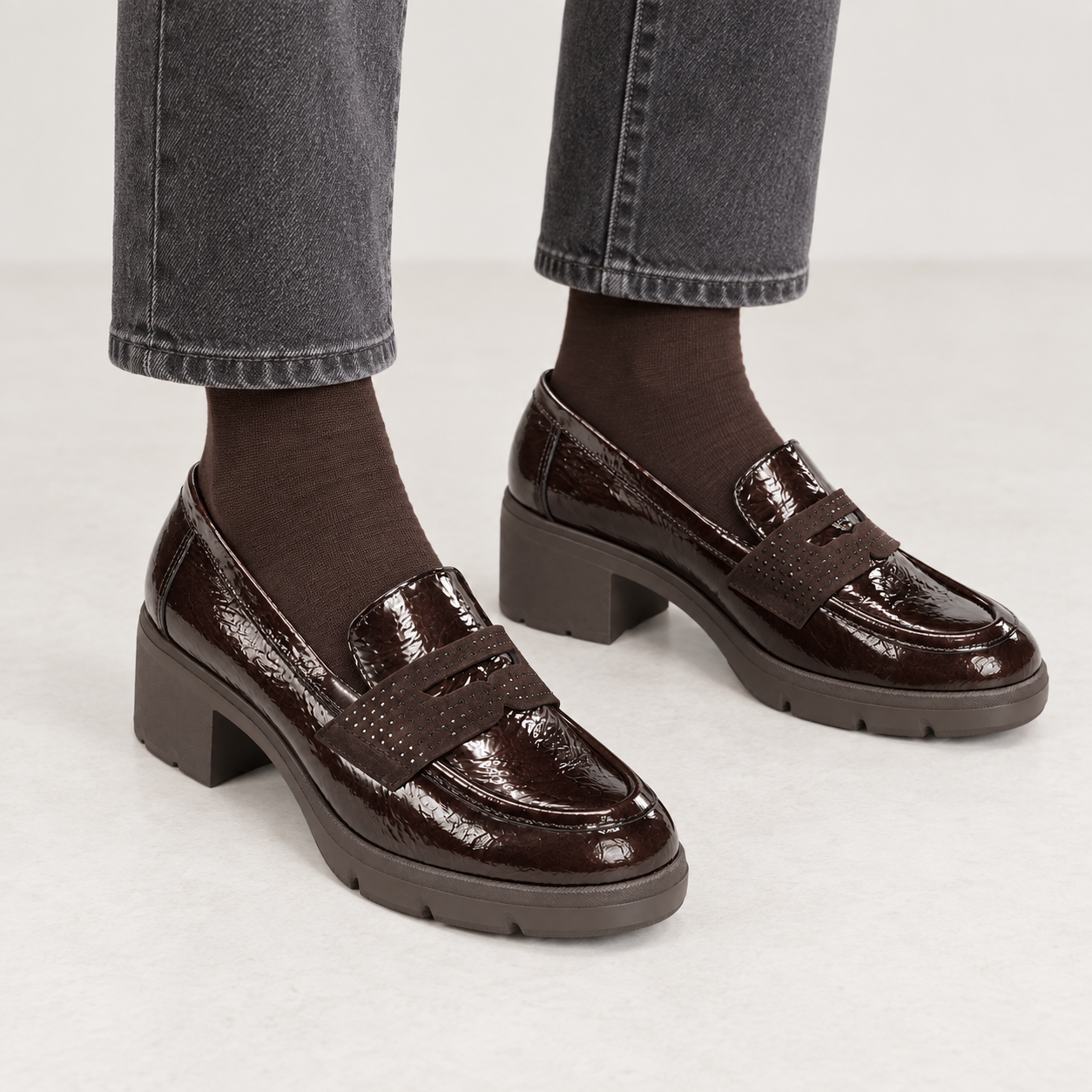 Mocasín Fluchos Fugaz Marrón - Imagen 2