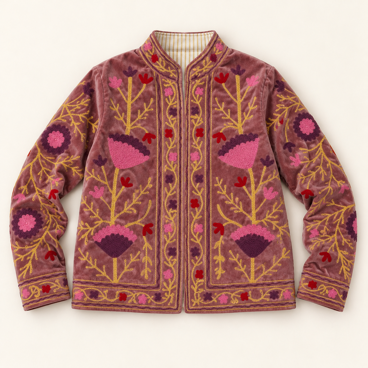 Chaqueta Terciopelo Bordada - Imagen 2
