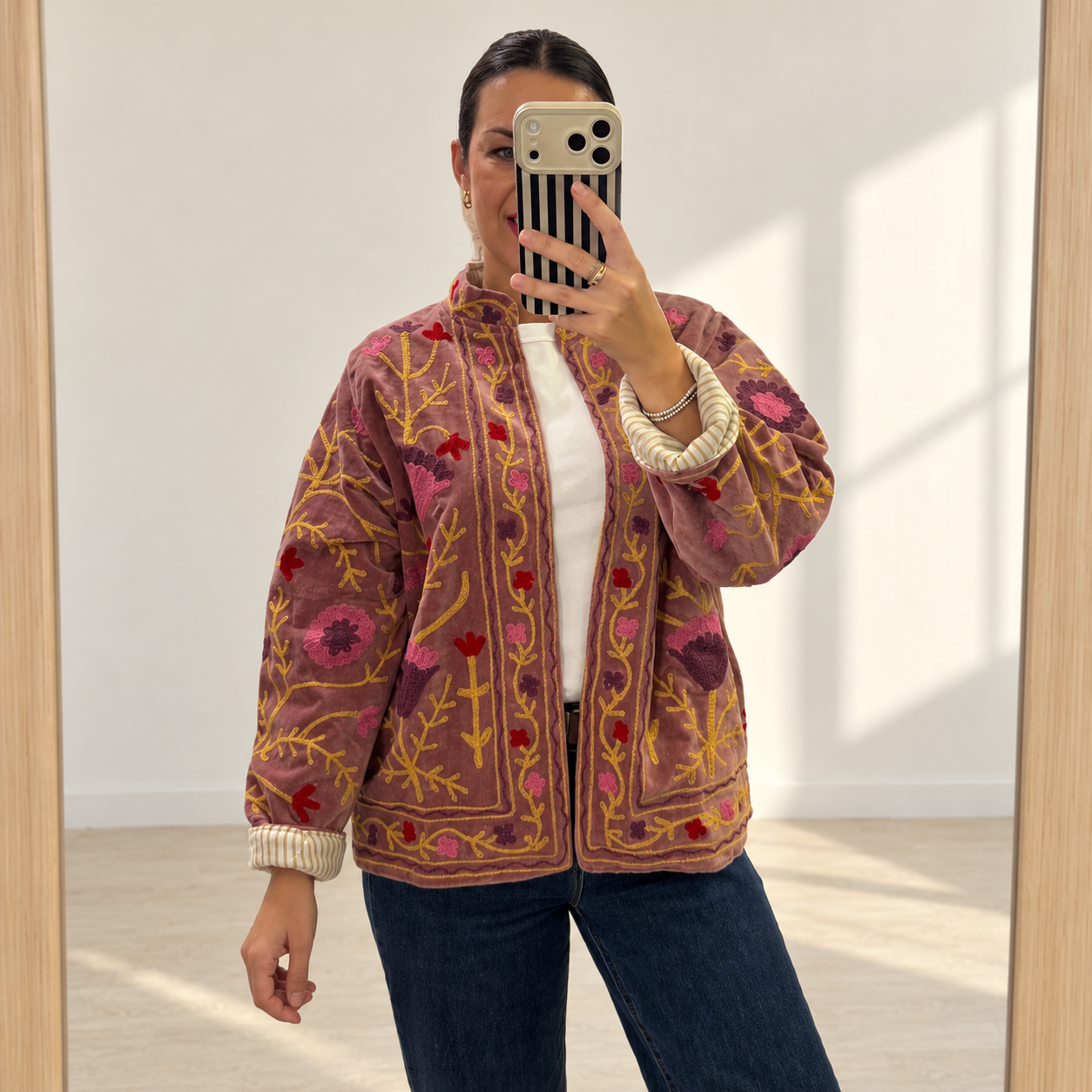 Chaqueta Terciopelo Bordada - Imagen 6