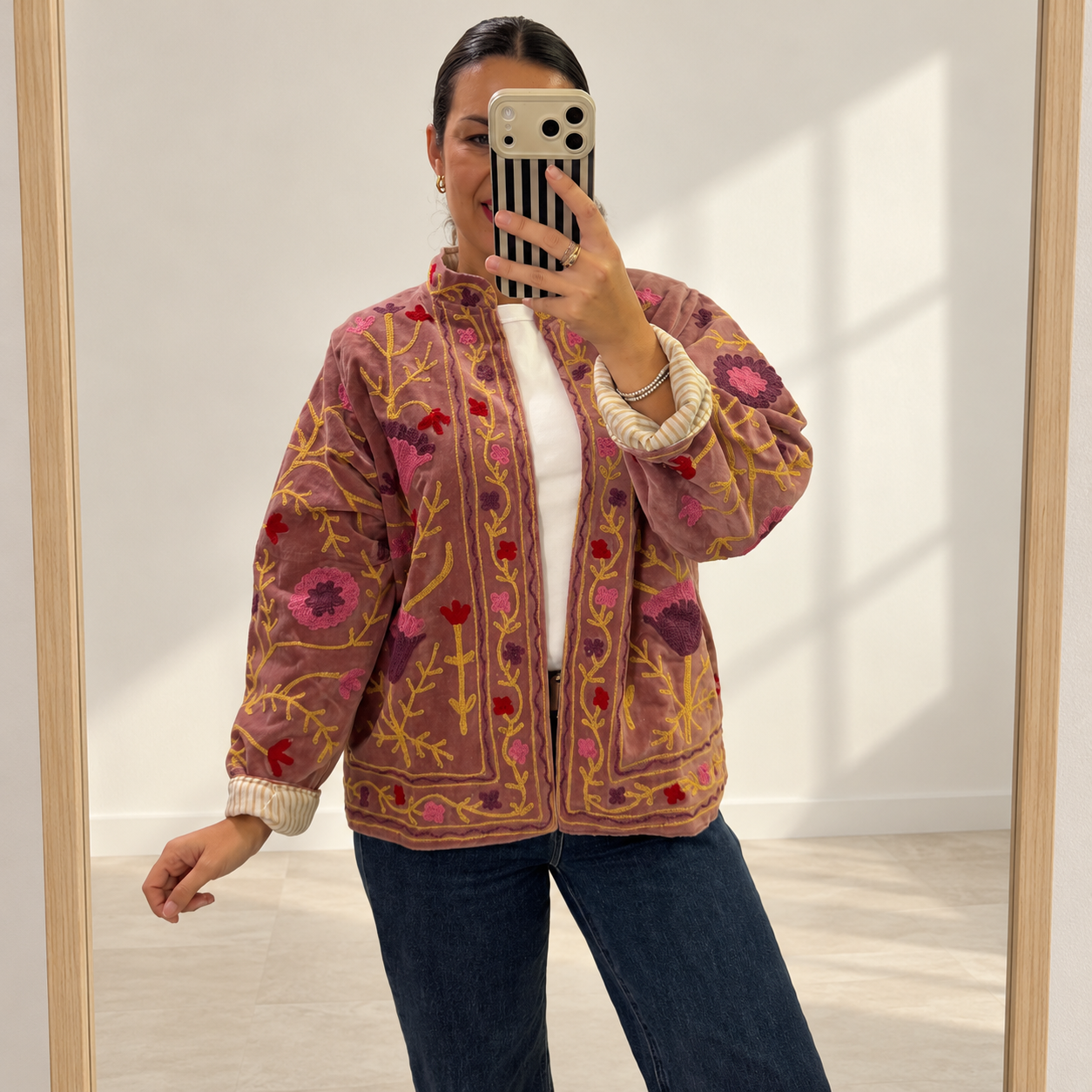 Chaqueta Terciopelo Bordada - Imagen 5