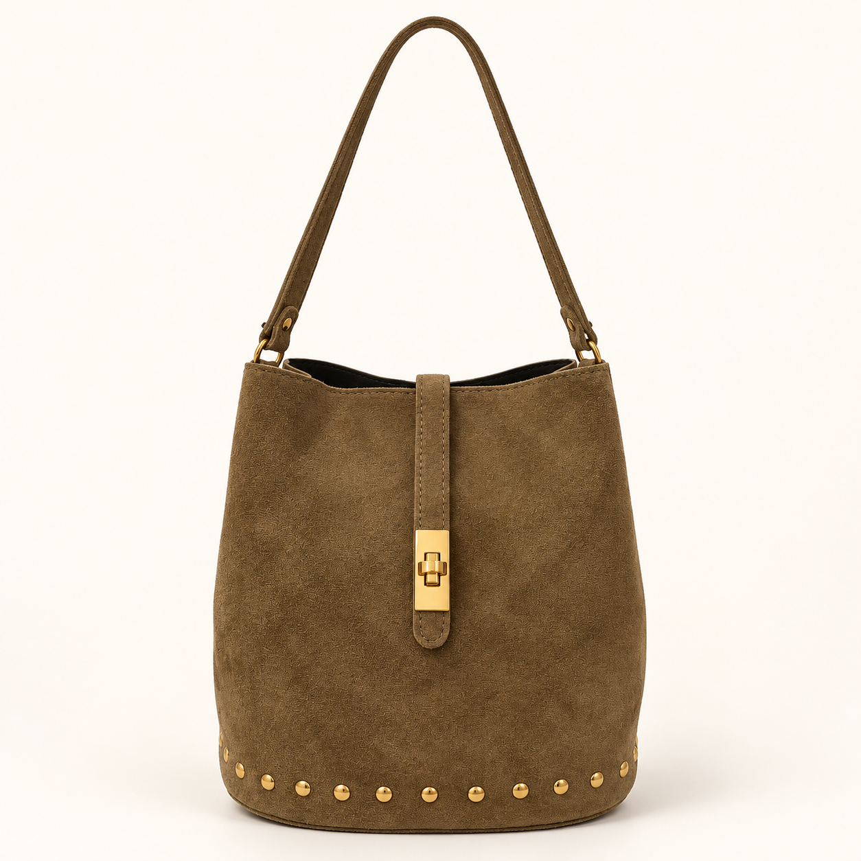 Bolso Piel Serraje Tachas - Imagen 3