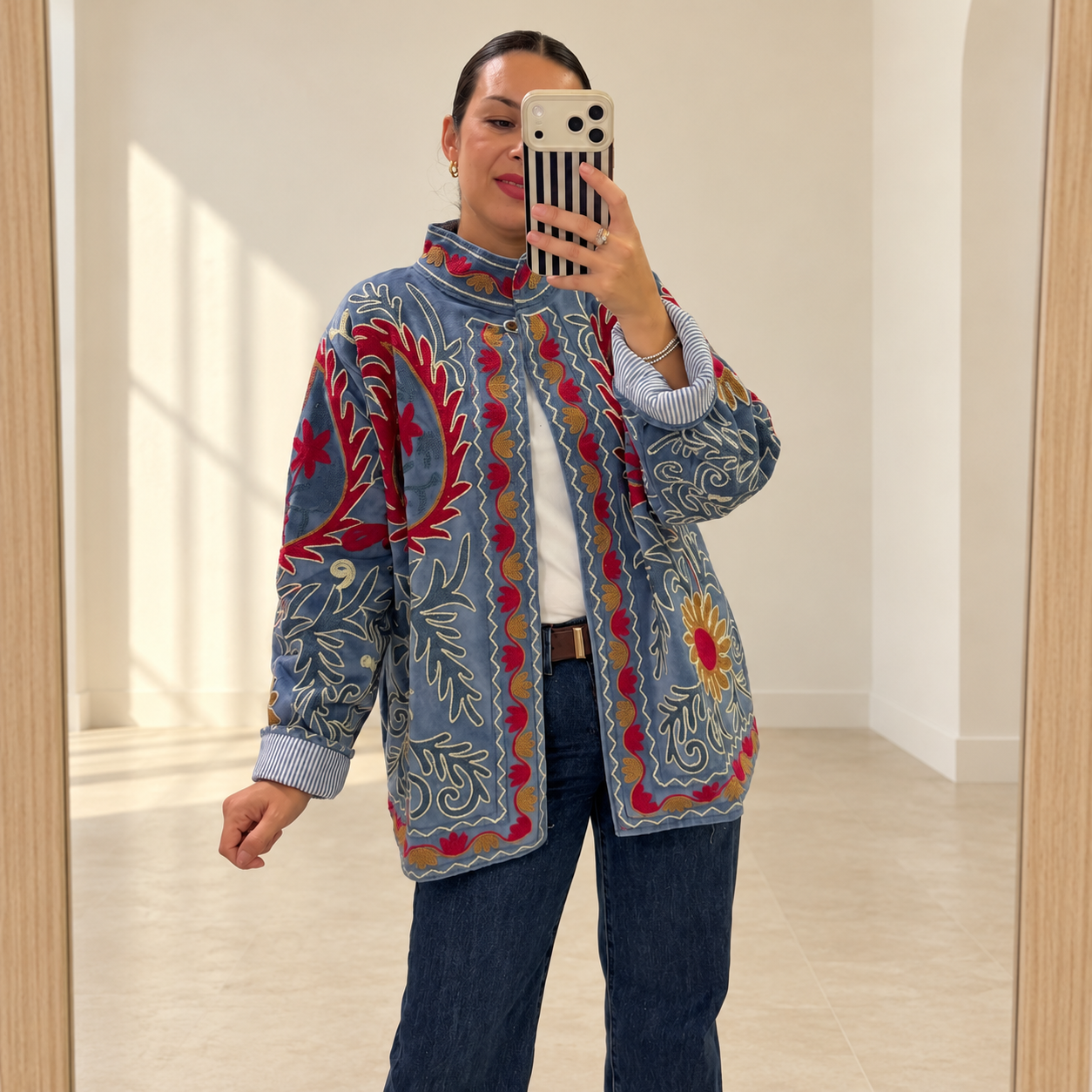 Chaqueta Terciopelo Bordada - Imagen 4