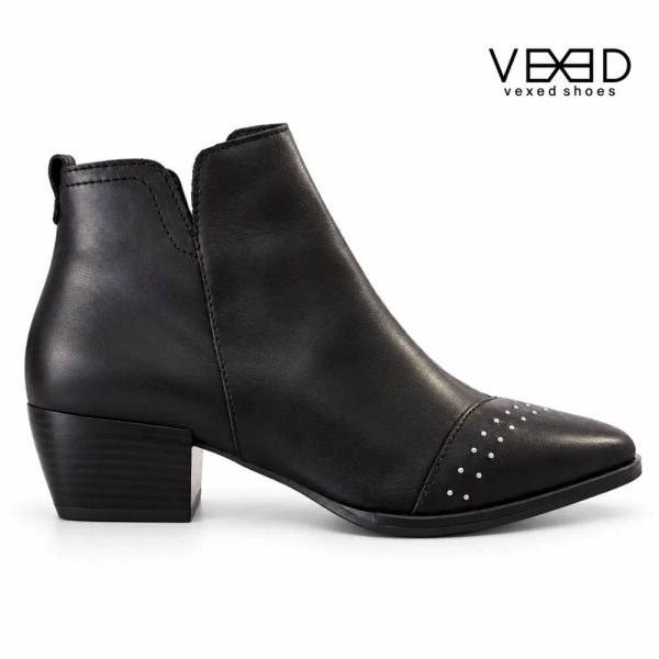 Botín Vexed Tachas Negro